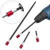 QWORK Drill Bit Extension Set - 4 Pcs Magnetic Drill
