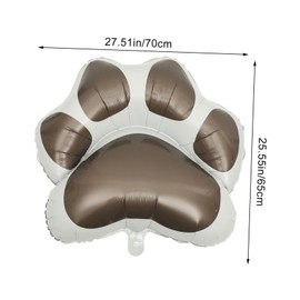 Gadpiparty 4pcs Dog Paw Foil Balloons Adorable Cartoon Decorations for Pet Birthday Parties for Boys and Girls Celebrations Vibrant Design for Home and Event Decor