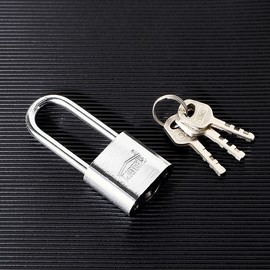 Long Shackle Padlock with Key, for Gates & Lockers Long Shackle Padlock 4ea