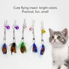 Cat Wand Toy Refills Natural Feathers Replacement Teasers, 10Pcs Replacement
