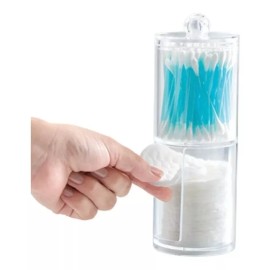 Betterware  Organizador Cotonetes Pad  Translucent Dúo