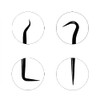 Albedel 2pcs Double-Ended Specialty Pick Set O-Ring and Hooks Scriber