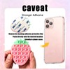 Silicone Phone Grip with Strong Suction, Strawberry Design, Pink Green
