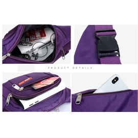 Running Pouch Belt Waist Pack Bag, Adustable Workout Gym Fanny Pack, Bounce Free Jogging Pocket Belt with Large Capacity, Perfect for Running Walking Cycling Outdoor【Rose】