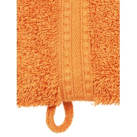 Julie Julsen® Organic Wash Mitts Available in 32 Colours Soft and Absorbent Carrot 15 x 21 cm