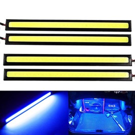 YSY 17cm Universal Car Trucks Daytime Running Light Lamp Super Bright 12V Waterproof LED Strips COB DRL Car Led Fog Light (Blue)