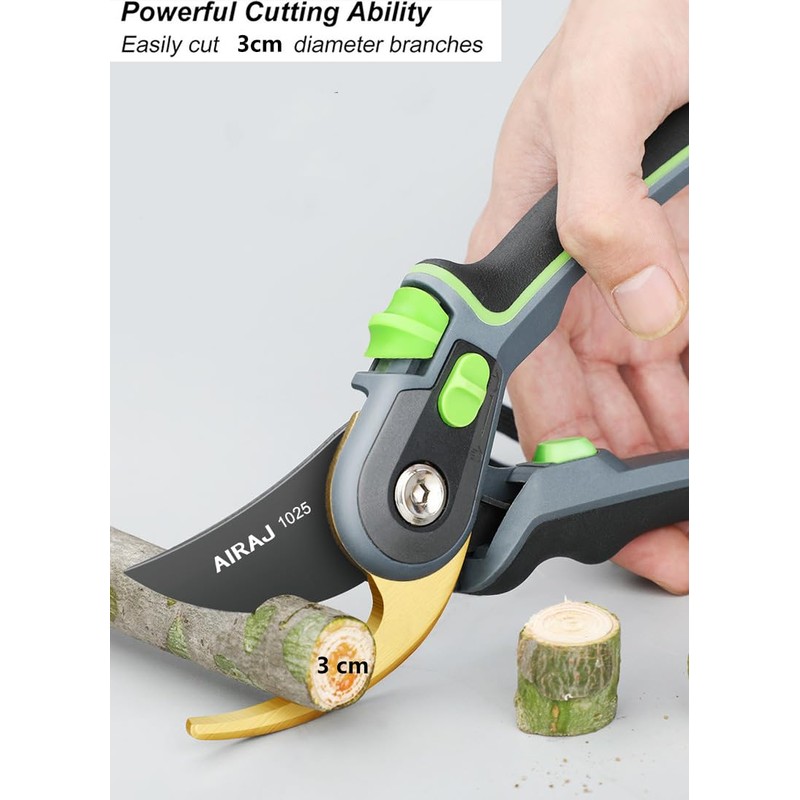 Professional Pruning Shears, Branch Cutter with 5/8" Cut Capacity, Garden