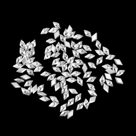 Pack of 100 Diamond Rhinestones for Nails Glitter Stones Zircon 3 mm Gems 3D Nail Art Crystals Stones Nail Gems Diamond Charms for Nail Art Rhinestones Nail Art Glitter