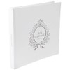 Santex Gästebuch/Fotoalbum in Weiss mit silbernem Aufdruck Just Married zur