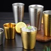 Hayuhone Stainless Steel Cups, 4 Pack 15 oz/450mll Gold Double
