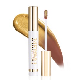 DAGEDA Peel Off Lip Stain,Gold Lips Mask Tattoo Lip Stain Tint, Highly Pigmented,Waterproof Long-lasting Peel Off Lip Liner Stain,Matte Finish Lip Makeup 02