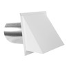 FAMCO Galvanized Steel Hooded Wall Vent with Screen, Used for