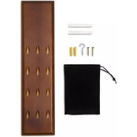 Veradura Solid Wood Wall Mounted Dart Holder - NIB Brown