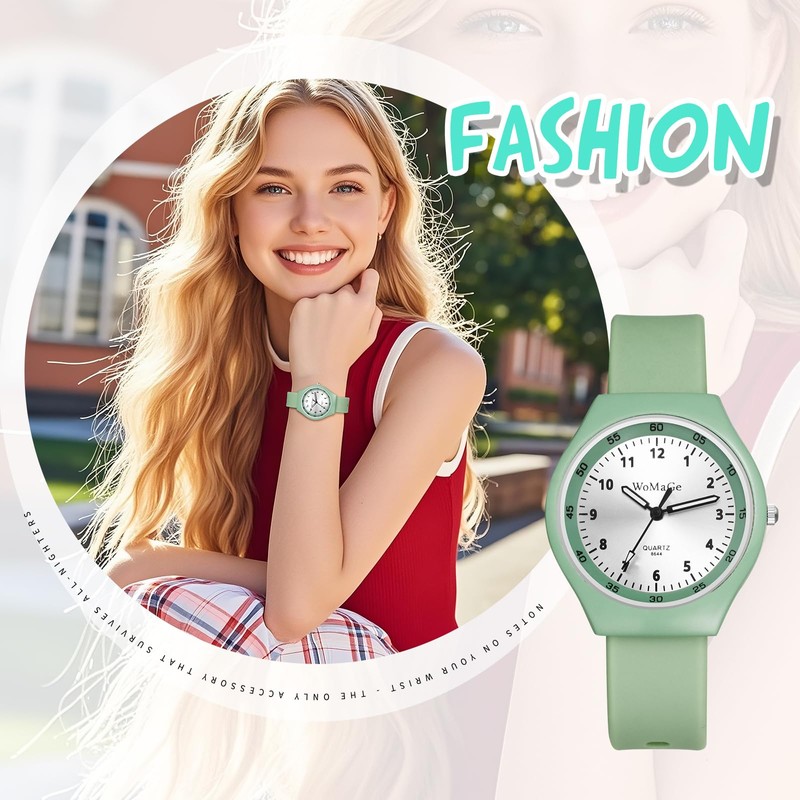 Lancardo Lightweight Silicone Quartz Watch: Soft Silicone Strap Easy Read