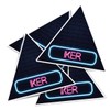 Vinyl Triangle Stickers (Set of 4) 10cm - Neon Sign