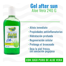 Gel After Sun Caribbean Beach Aloe Vera Refrescante 240g