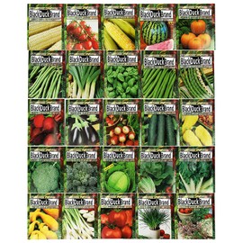 Set of 25 Premium Variety Herbs and Vegetables - Deluxe Garden Choices for Premium Gardening! - (25 Premium Vegetable Seeds)
