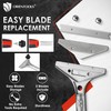 ORIENTOOLS Heavy Duty 4-inch Razor Blade Scraper with Long-Handle, Cleaning