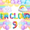 LaVenty On Cloud 9 Birthday Decorations Rainbow 9th Party Decorations