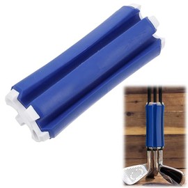 WADY Golf Club Carrier, Portable Golf Club Retainer, Golf Club Retainer Fixed Support Fixed Clip Holder Holds Up to 6 Clubs, Golf Club Divider for Carrying (Blue+White)