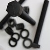 5 x Black Hexagon Head Screws Polypropylene (PP) Plastic Nuts,