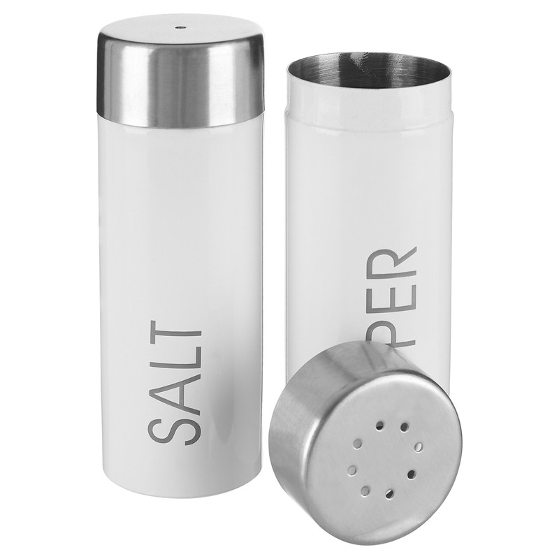 Premier Housewares Liberty Salt and Pepper Set - White