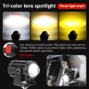 4pcs Faros Auxiliares Luces Led Para Motos Auto Doble Color