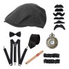 Nasjac Accesorios Gatsby 1920s Disfraz Para Hombre 14 Pcs