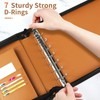 Smarpau Business Checkbook Binder 7 Ring, PU Leather Check Binder