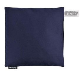 Cherry Stone Square 23cm Heat Pack - (Cotton Fabric - Navy Blue)
