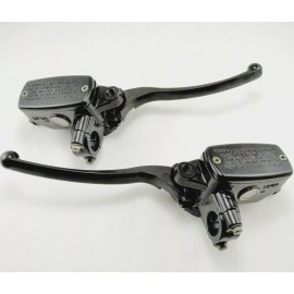 Unbranded 7/8''22mm Universal Motorcycle  Brake Clutch Master Cylinder Reservoir Lever Set
