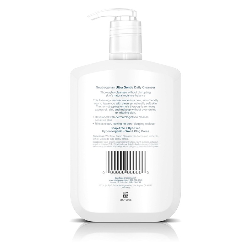Neutrogena Ultra Gentle Daily Cleanser, 12 Ounce