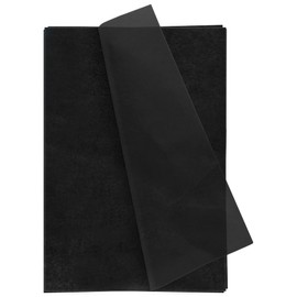 Tissue Paper 30 Sheets, YUNJU Gift Wrap, MF and Acid Free, Large 20 X 30 Size, Wrapping Decorative Sketch and Cutting Paper for Art Craft & Packing - Black