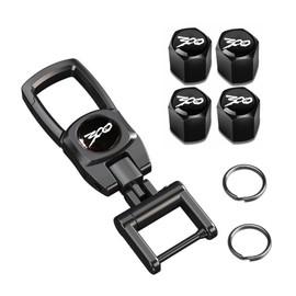 HUIANTS Metal Car Keychains Replacement with 300 Emblem 4Pcs Car Tire Valve Stem Caps for Chrysler 300 300C 300S Accessories,Family Present