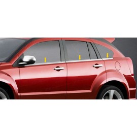 TYGER Fits 02-09 Chevy Trailblazer EXT 8PC Stainless Steel Window Sill Overlay