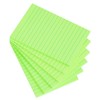 Vanpad Lined Sticky Notes 4X6 in Bright Green Ruled Stickies