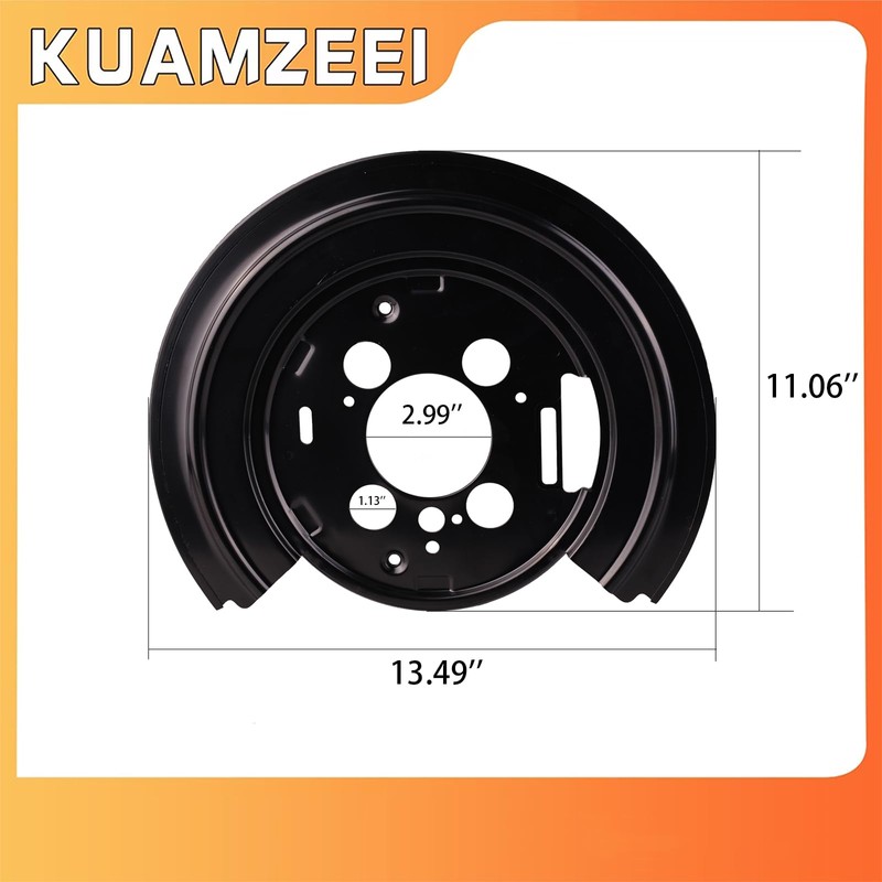 KUAMZEEI 924-235 2Pcs Rear Brake Dust Shield Backing Plate For