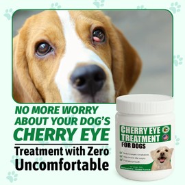 Cherry Eye Treatment for Dogs, Terra-CIN for Conjunctivitis, Reduces Redness and Swelling, Homeopathic Health Powder Formula, 100g