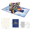 GREETING ART Birthday Card for 20th Pop Up Greeting Cards,