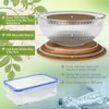 dokaworld Set of 3 Stackable Space-Saving Nesting Glass Salad Bowls