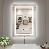 Snowdool 20"X28" LED Bathroom Mirror with Lights, Anti Fog Mirror