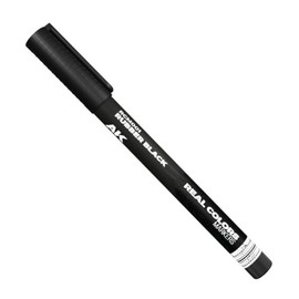 (AK Interactive) CARCM001 Black Rubber Expression Marker - Real Color Marker / (AK interactive)CARCM001 고무 표현용 검정색 - 리얼컬러 마커