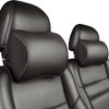 Aukee Car Headrest Pillow with Genuine Leather Cover Memory Foam