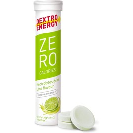 Dextro Energy Zero Calorías | Bebida Electrolítica de Recuperación y Hidratación con Sabor Lima, 3 Tubos, 60 Tabletas Efervescentes | Sin Azúcar, Vegana, Sin Carbohidratos