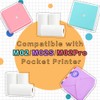 Phomemo Printer Paper Thermal Sticker Paper Black Character on Purple/Rose