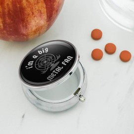 I'm a Big Metal Fan Rock Roll Funny Humor Pill Case Trinket Gift Box