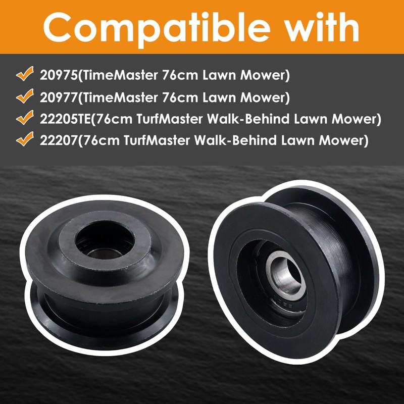126-7890 Pulleys and Idler Leather Belt Kit Compatible with Toro
