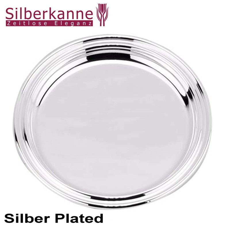 Silver Plated Tray Round 14 cm Silver Plated