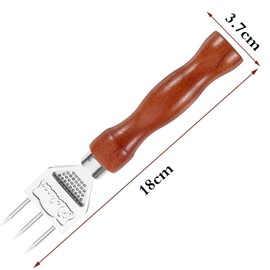 MEETOZ Ice Pick, Wood Handle Stainless Steel Ice Shaper, Japanese Style Ice Chipper, ideal for Kitchen, Bars, Bartender