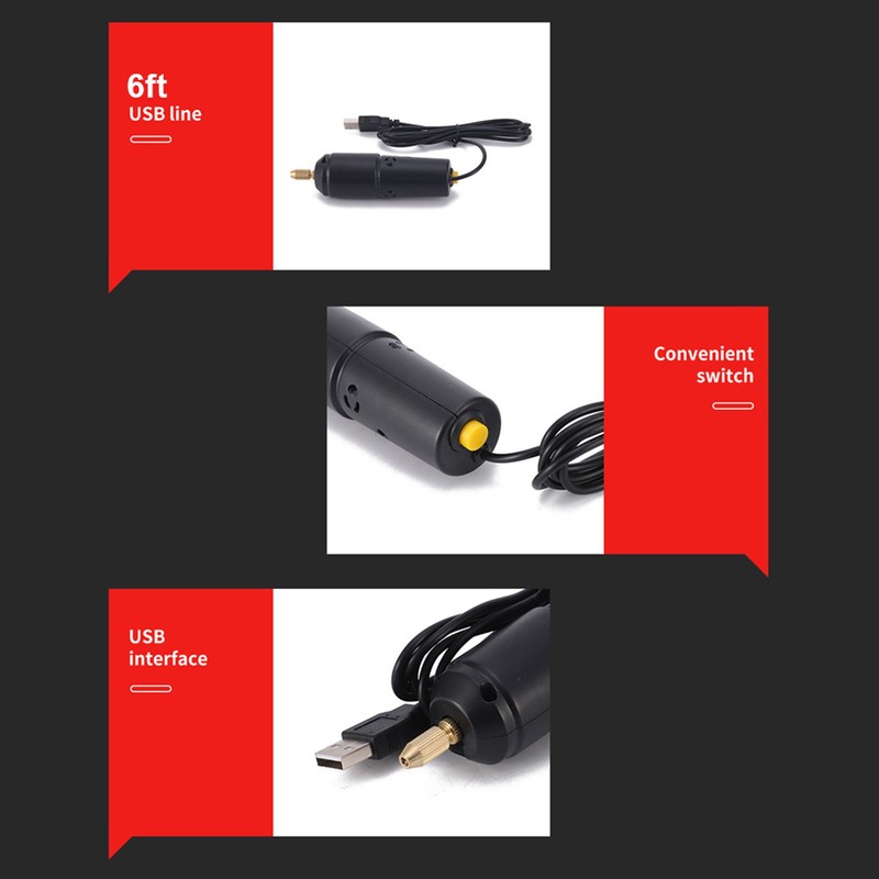 Drill Set Resin Electric Mini Drill with 10pcs Drills Bits